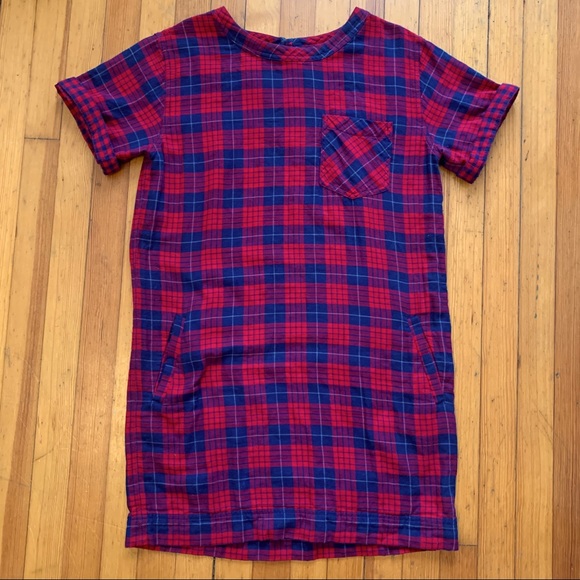 Short-Sleeve Dress in Edina Plaid - Picture 3 of 10